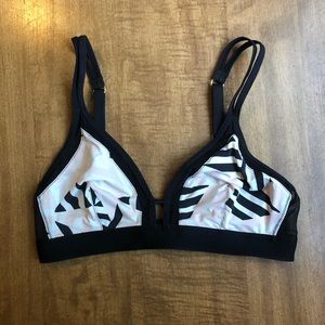 Lively mesh trim bralette, XS